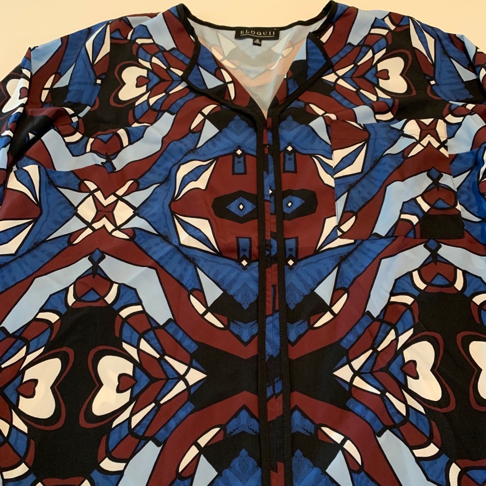 Eloquii Patterned Blouse Never Worn SZ 20